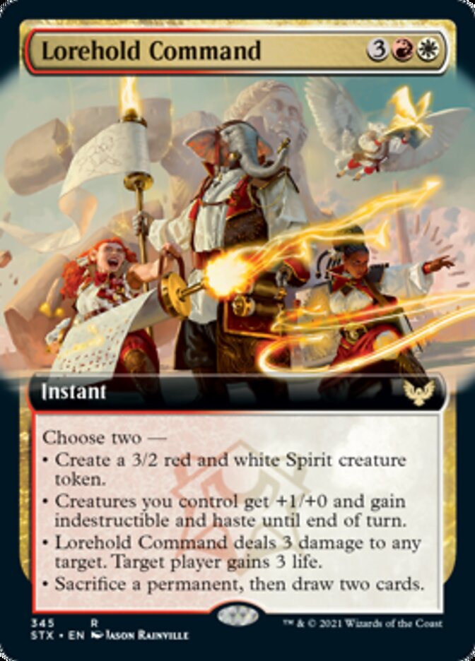 Lorehold Command (Extended Art) [Strixhaven: School of Mages] [Foil]