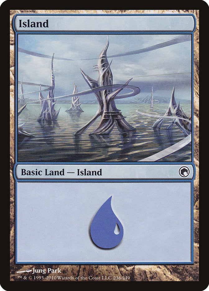 Island (236) [Scars of Mirrodin] [Foil]