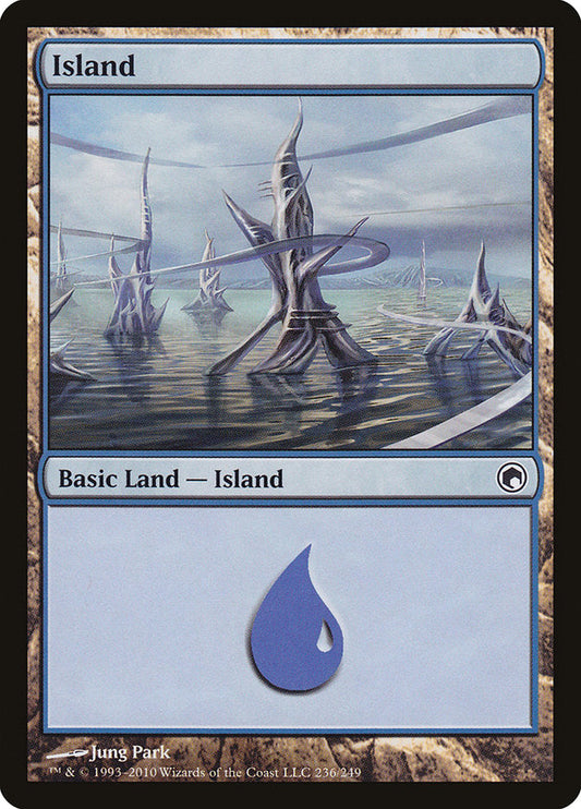 Island (236) [Scars of Mirrodin] [Foil]