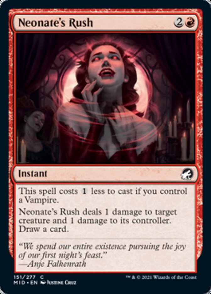 Neonate's Rush [Innistrad: Midnight Hunt] [Foil]