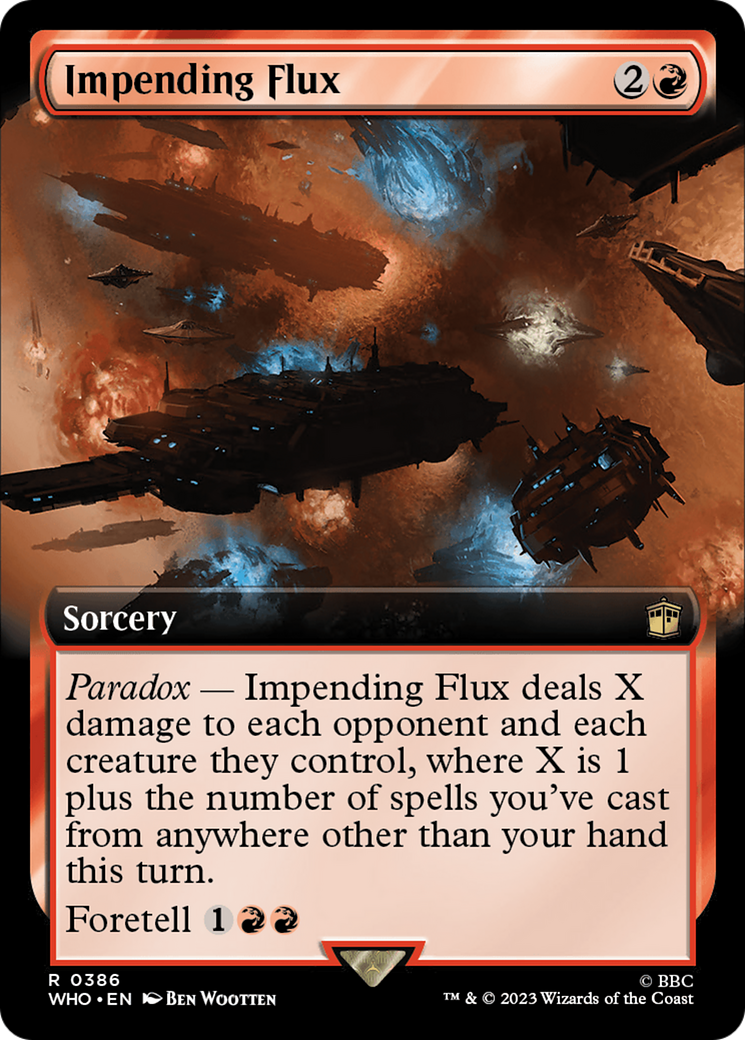 Impending Flux (Extended Art) [Doctor Who] [Foil]