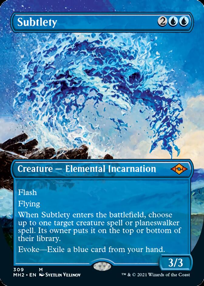 Subtlety (Borderless Alternate Art) [Modern Horizons 2] [Foil]
