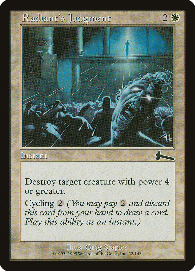 Radiant's Judgment [Urza's Legacy] [Foil]