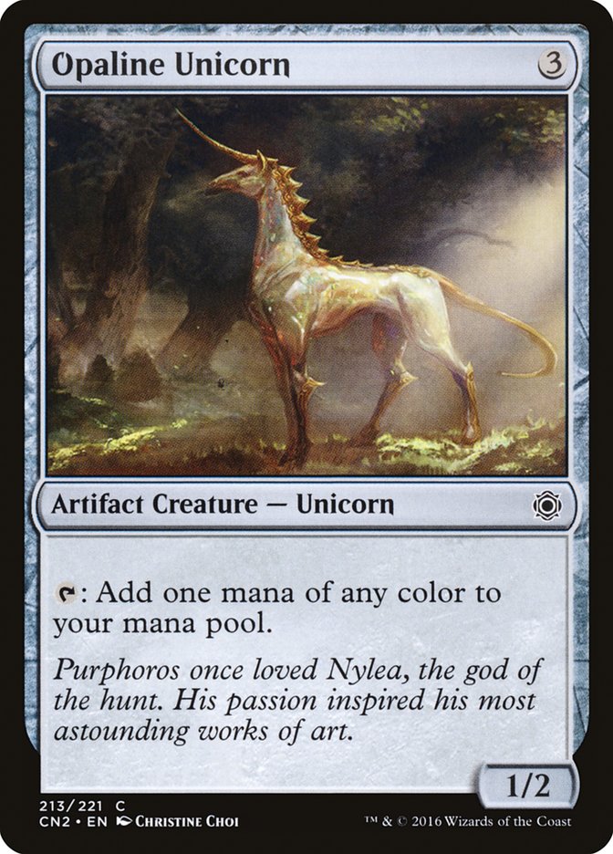Opaline Unicorn [Conspiracy: Take the Crown] [Foil]
