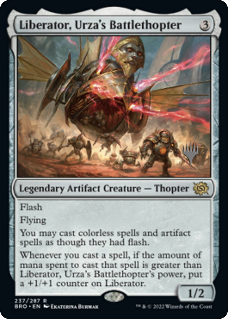 Liberator, Urza's Battlethopter (Promo Pack) [The Brothers' War Promos] [Foil]