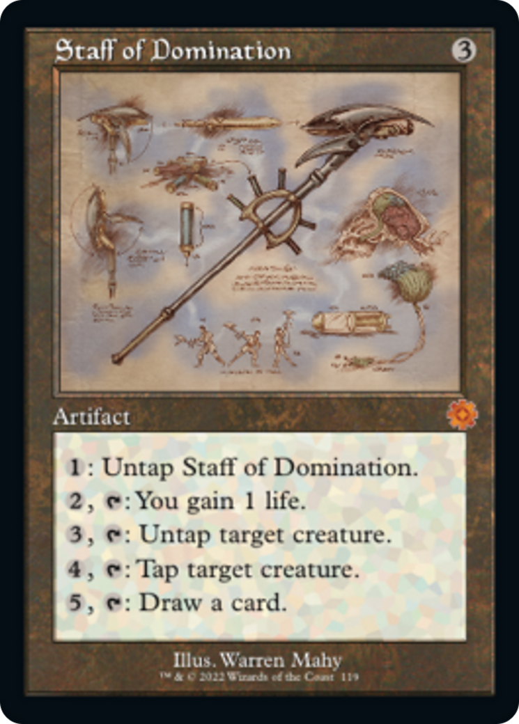 Staff of Domination (Retro Schematic) [The Brothers' War Retro Artifacts] [Foil]