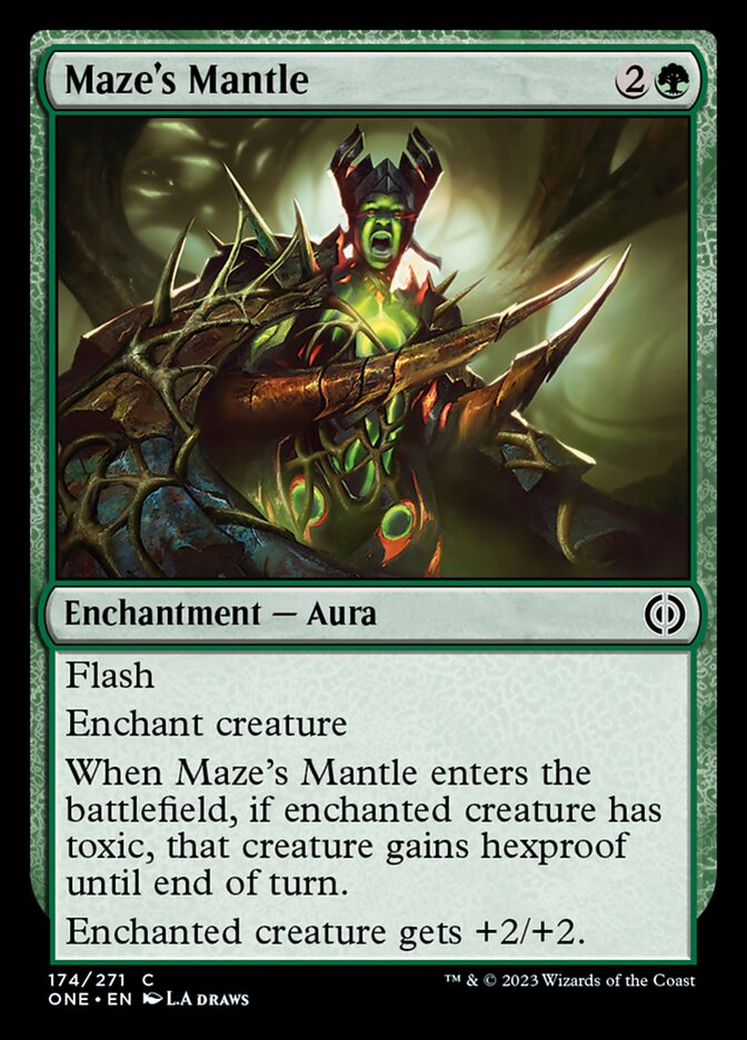 Maze's Mantle [Phyrexia: All Will Be One] [Foil]