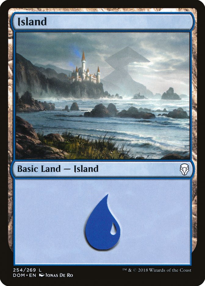 Island (254) [Dominaria] [Foil]