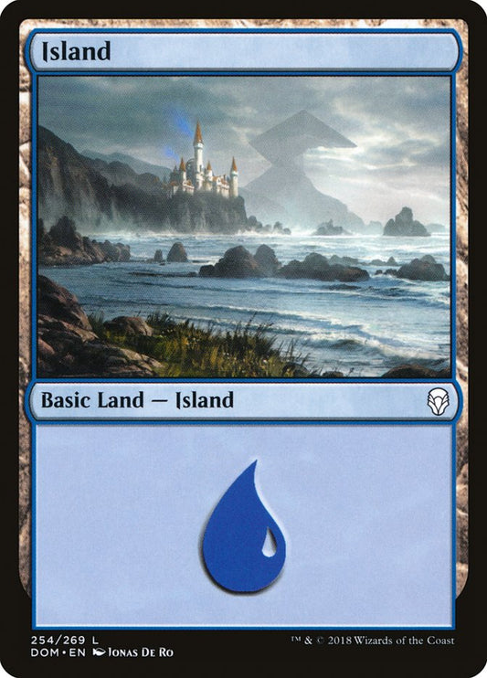 Island (254) [Dominaria] [Foil]