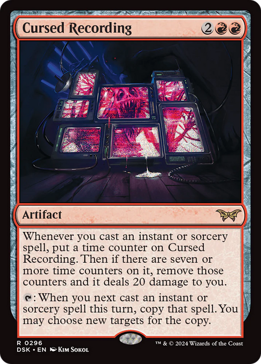 Cursed Recording (0296) [Duskmourn: House of Horror] [Foil]