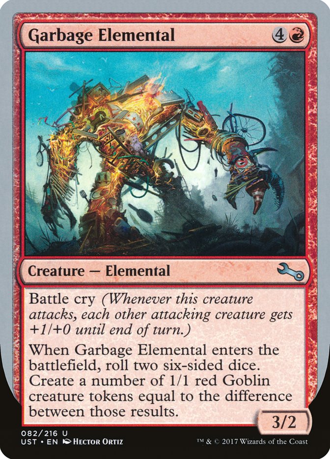 Garbage Elemental (3/2 Creature) [Unstable] [Foil]