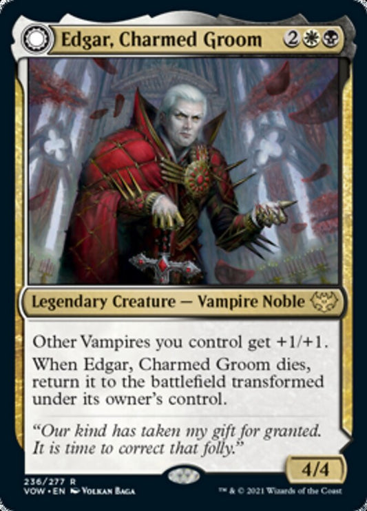 Edgar, Charmed Groom // Edgar Markov's Coffin [Innistrad: Crimson Vow] [Foil]