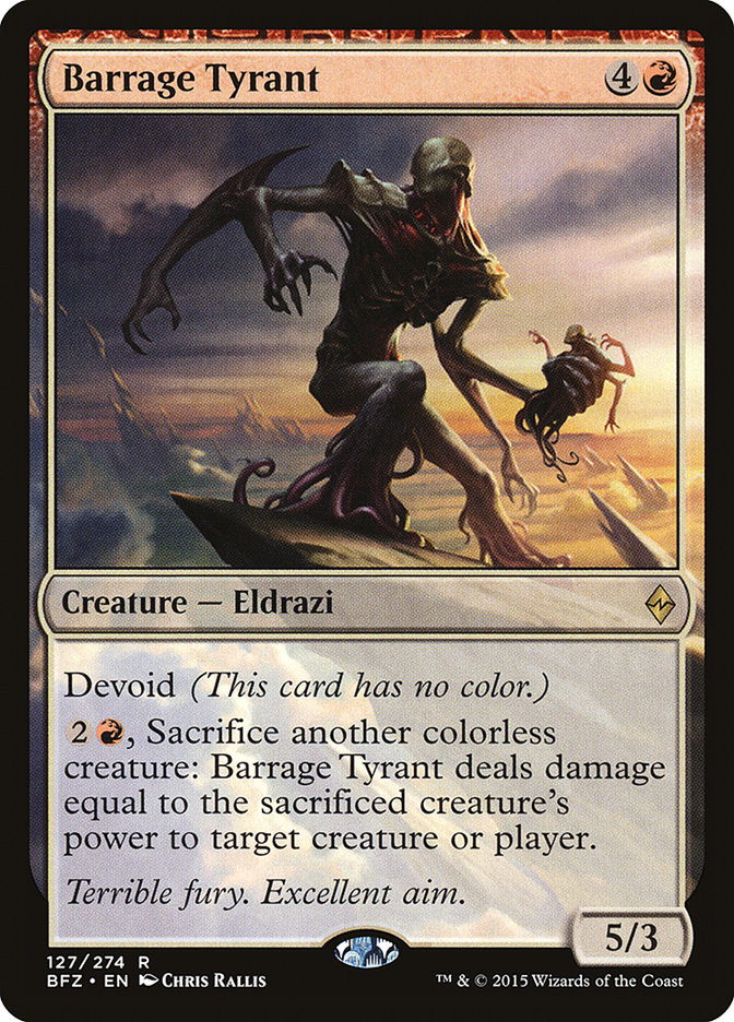 Barrage Tyrant [Battle for Zendikar] [Foil]