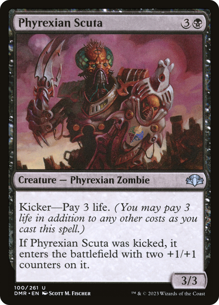 Phyrexian Scuta [Dominaria Remastered] [Foil]