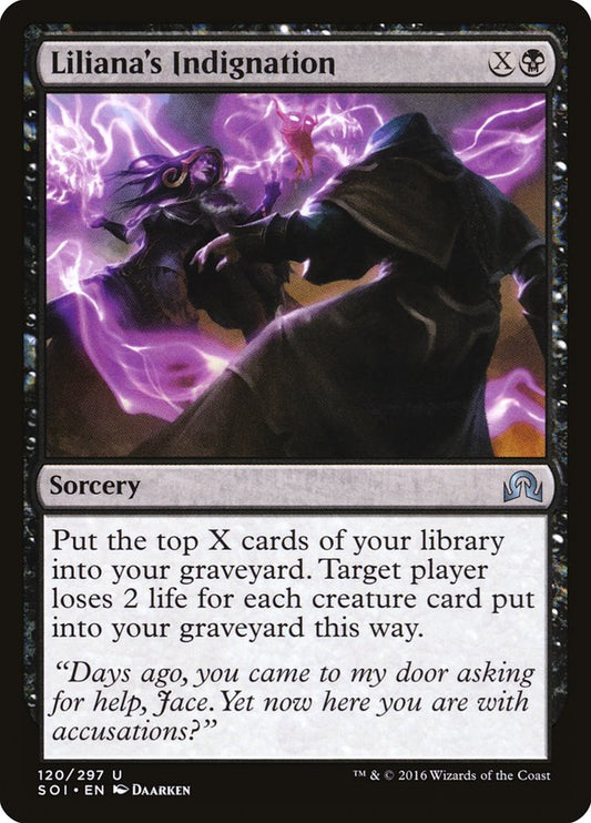 Liliana's Indignation [Shadows over Innistrad] [Foil]