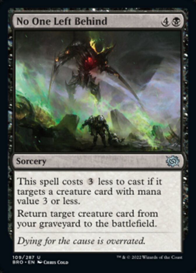 No One Left Behind [The Brothers' War] [Foil]