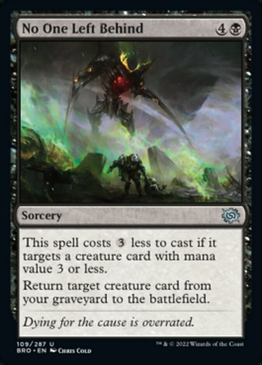 No One Left Behind [The Brothers' War] [Foil]