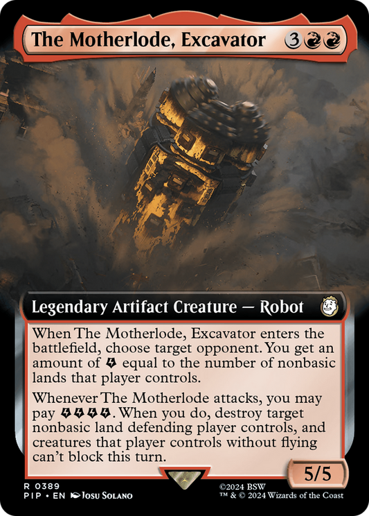 The Motherlode, Excavator (Extended Art) [Fallout] [Foil]