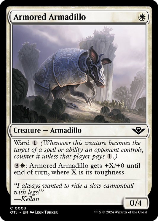 Armored Armadillo [Outlaws of Thunder Junction] [Foil]