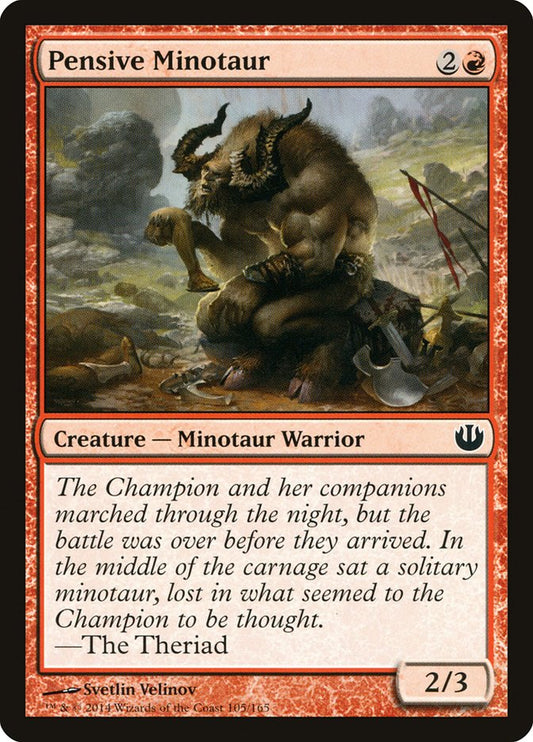 Pensive Minotaur [Journey into Nyx] [Foil]