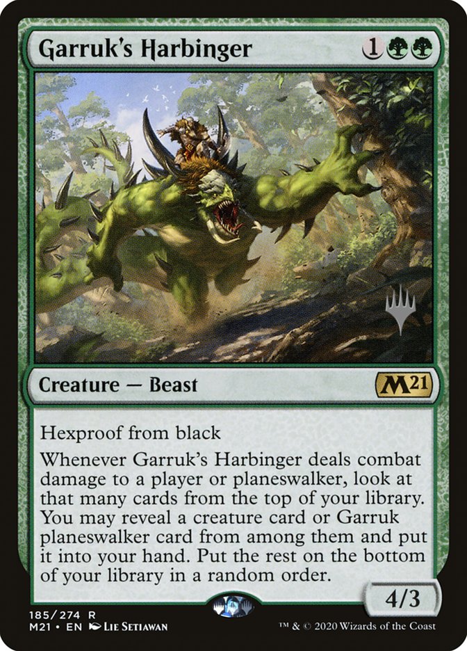 Garruk's Harbinger (Promo Pack) [Core Set 2021 Promos] [Foil]