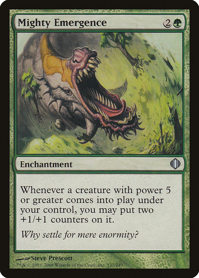 Mighty Emergence [Shards of Alara] [Foil]