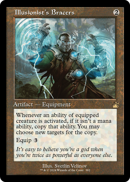 Illusionist's Bracers (Retro Frame) [Ravnica Remastered] [Foil]