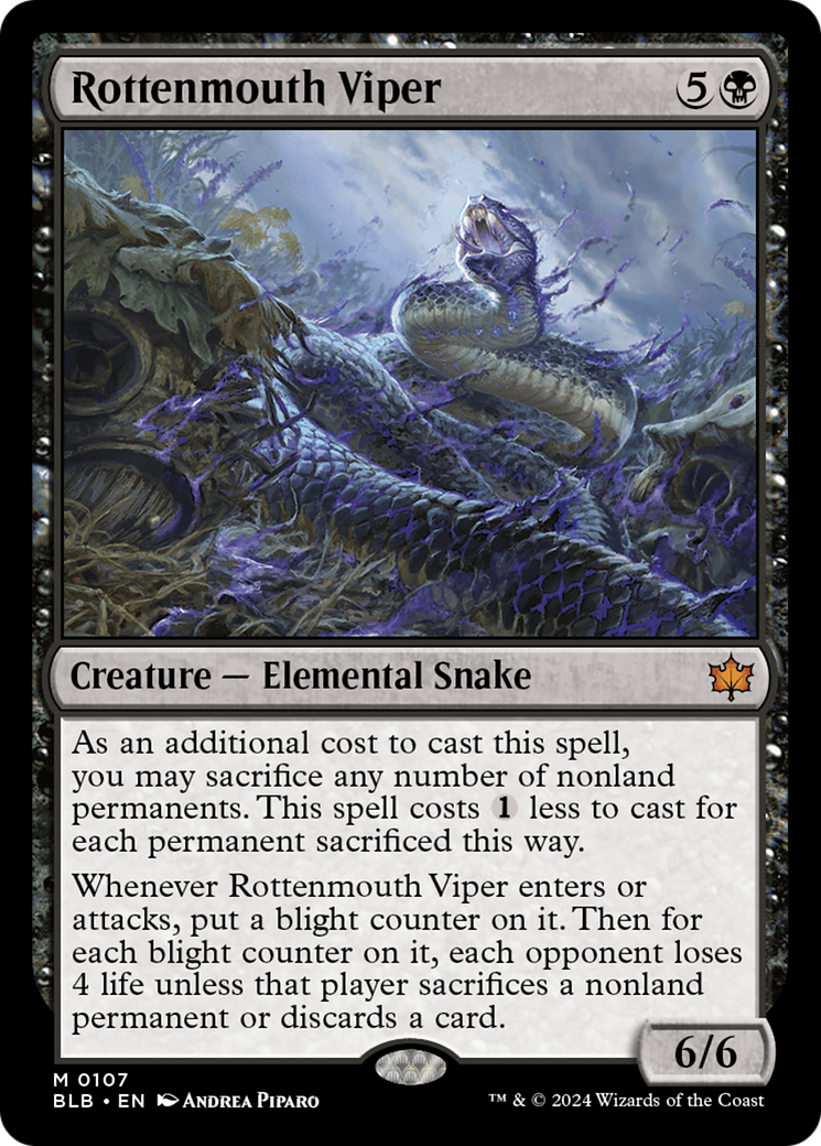 Rottenmouth Viper [Bloomburrow] [Foil]