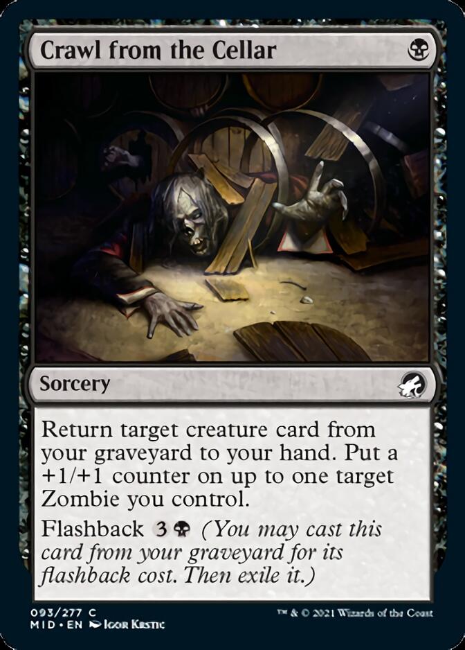 Crawl from the Cellar [Innistrad: Midnight Hunt] [Foil]