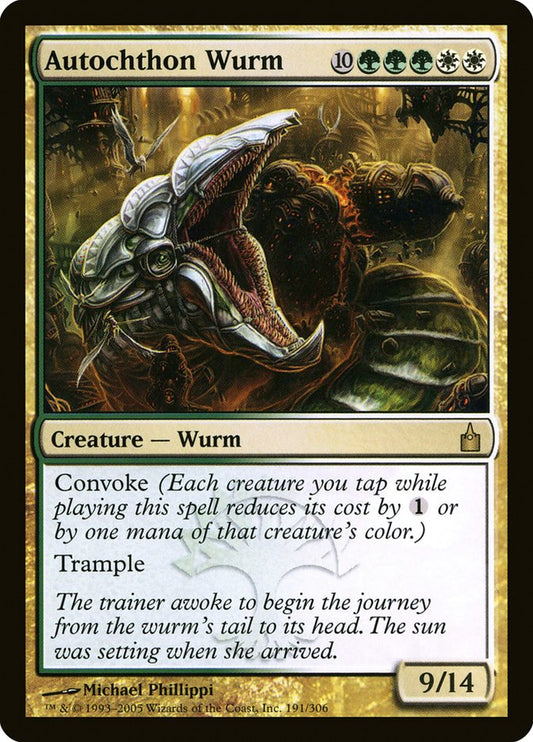 Autochthon Wurm [Ravnica: City of Guilds] [Foil]