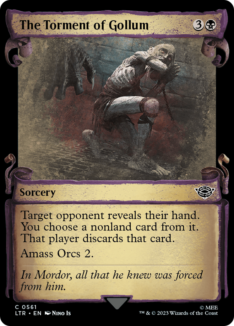The Torment of Gollum [The Lord of the Rings: Tales of Middle-Earth Showcase Scrolls] [Foil]