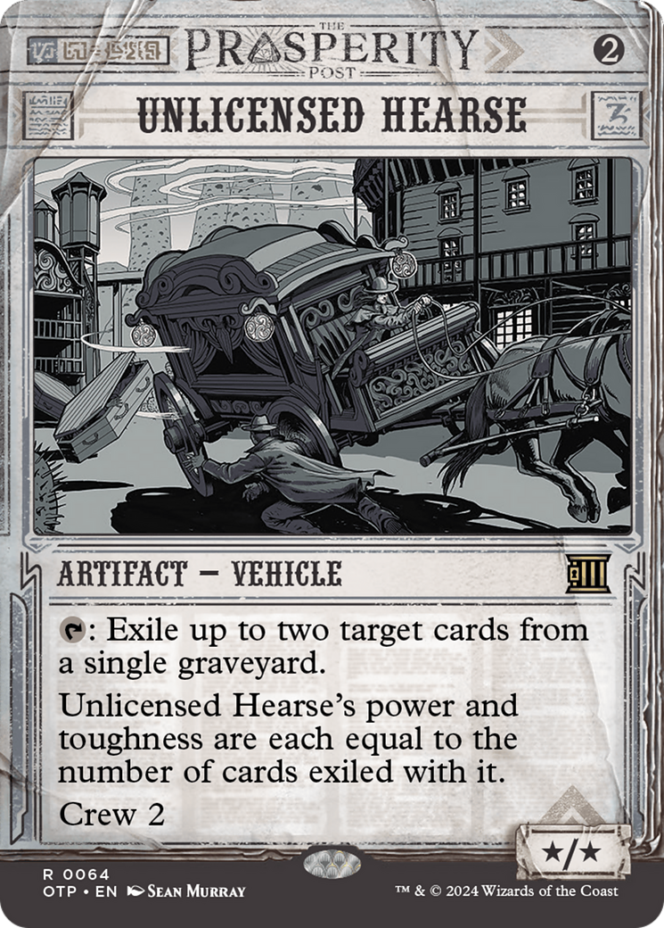 Unlicensed Hearse [Outlaws of Thunder Junction: Breaking News] [Foil]