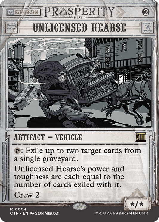 Unlicensed Hearse [Outlaws of Thunder Junction: Breaking News] [Foil]