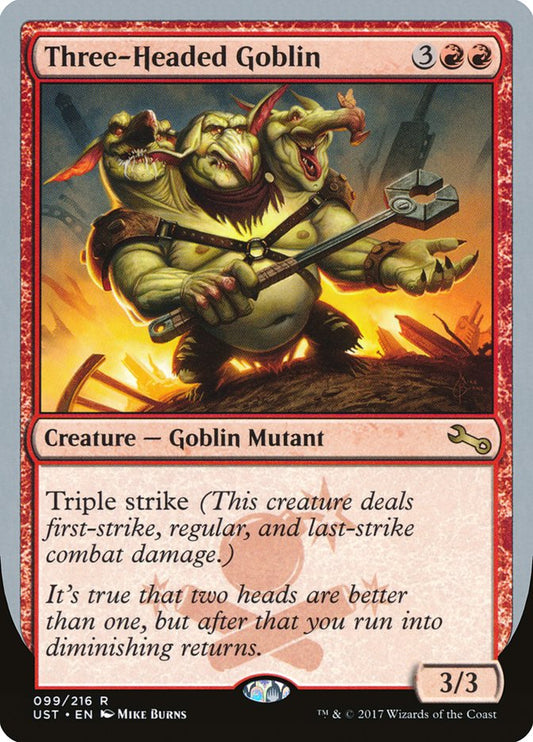 Three-Headed Goblin [Unstable] [Foil]