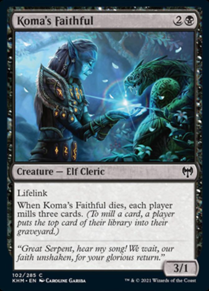 Koma's Faithful [Kaldheim] [Foil]