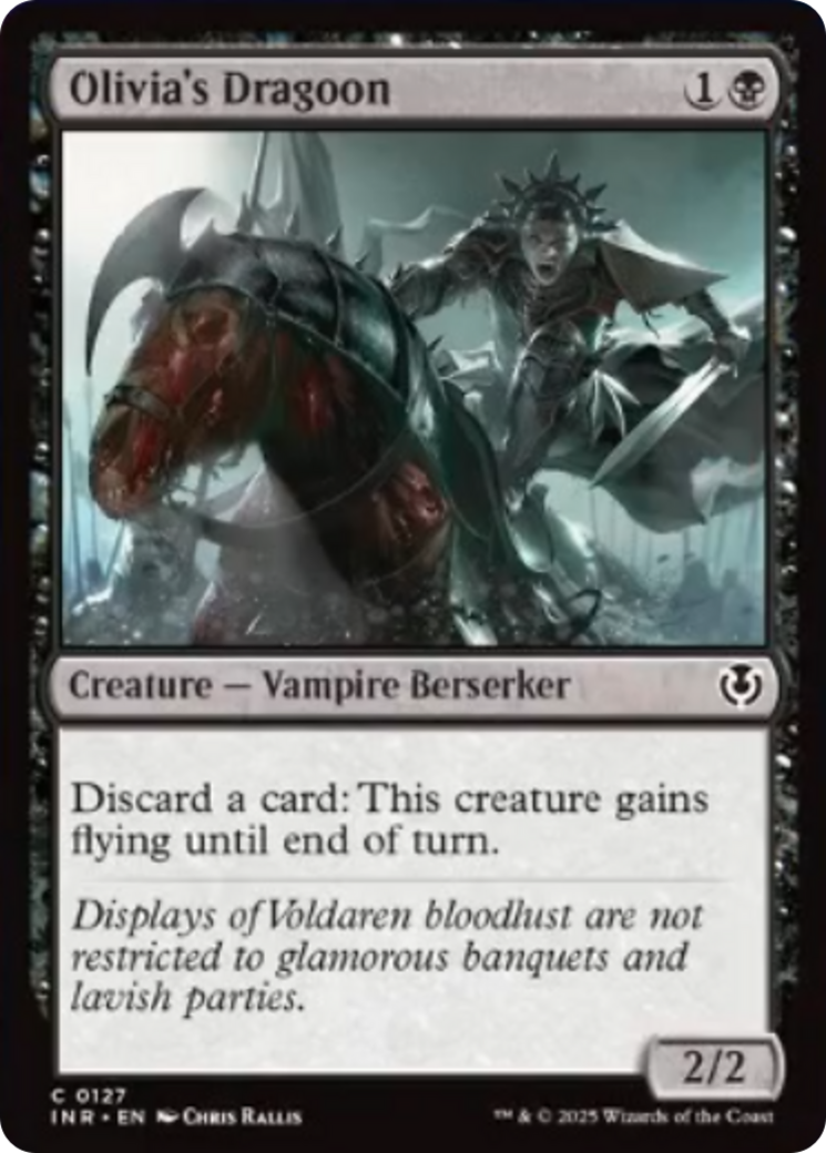 Olivia's Dragoon [Innistrad Remastered] [Foil]
