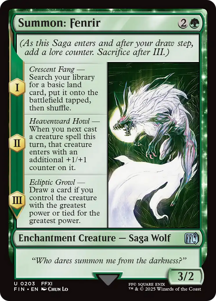 Summon: Fenrir [FINAL FANTASY] [Foil]