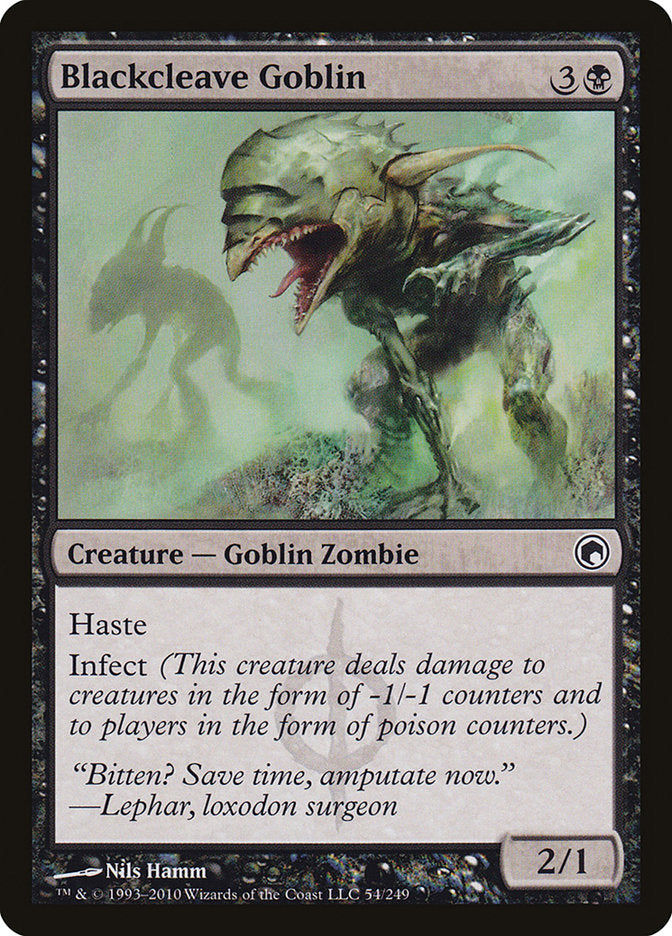 Blackcleave Goblin [Scars of Mirrodin] [Foil]