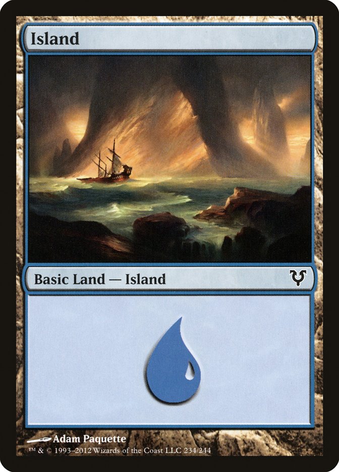 Island (234) [Avacyn Restored] [Foil]