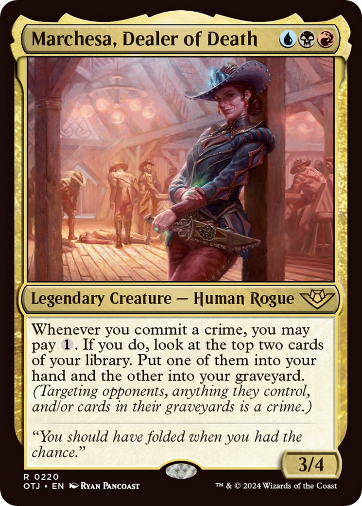Marchesa, Dealer of Death [Outlaws of Thunder Junction] [Foil]