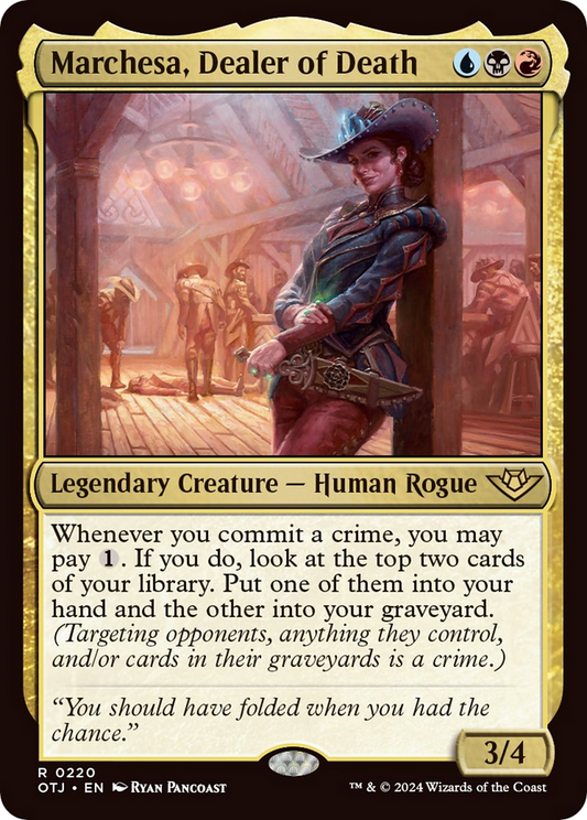 Marchesa, Dealer of Death [Outlaws of Thunder Junction] [Foil]