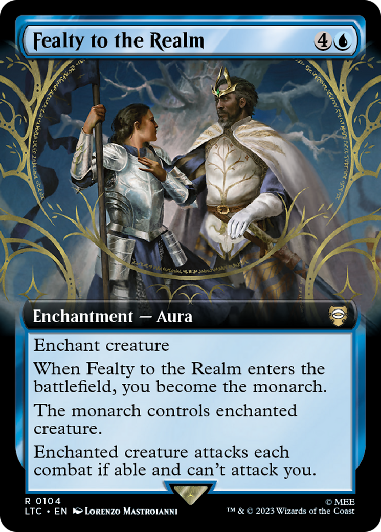 Fealty to the Realm (Extended Art) [The Lord of the Rings: Tales of Middle-Earth Commander] [Foil]