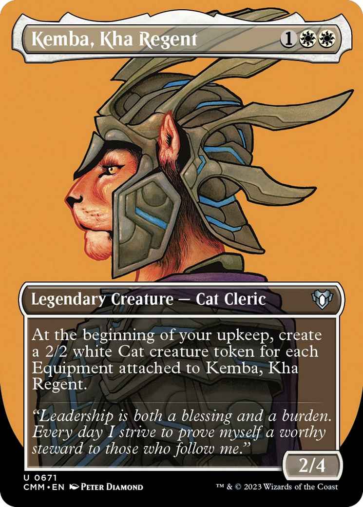 Kemba, Kha Regent (Borderless Profile) [Commander Masters] [Foil]