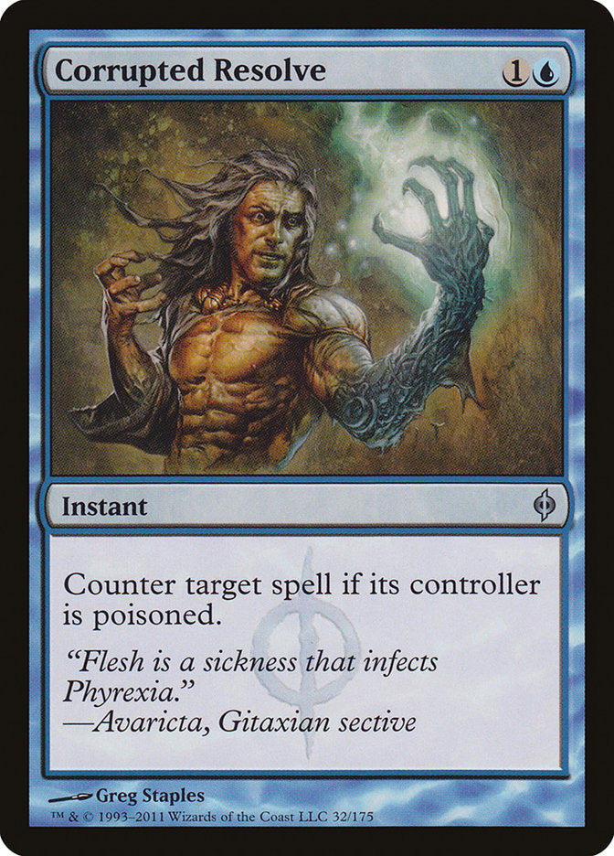 Corrupted Resolve [New Phyrexia] [Foil]