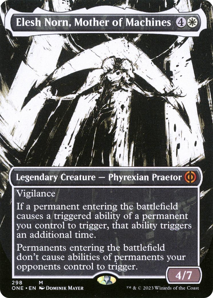 Elesh Norn, Mother of Machines (Borderless Ichor) [Phyrexia: All Will Be One] [Foil]