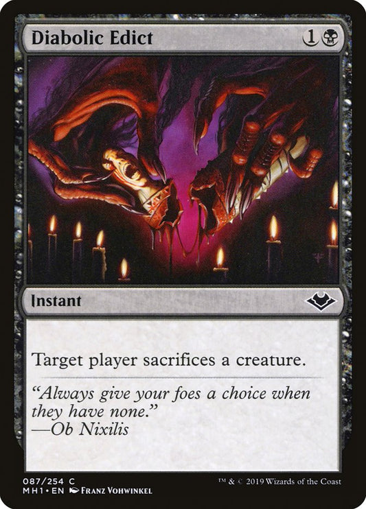 Diabolic Edict [Modern Horizons] [Foil]