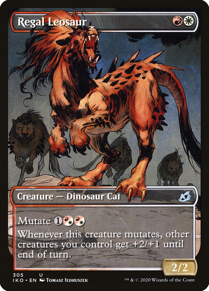 Regal Leosaur (Showcase) [Ikoria: Lair of Behemoths] [Foil]