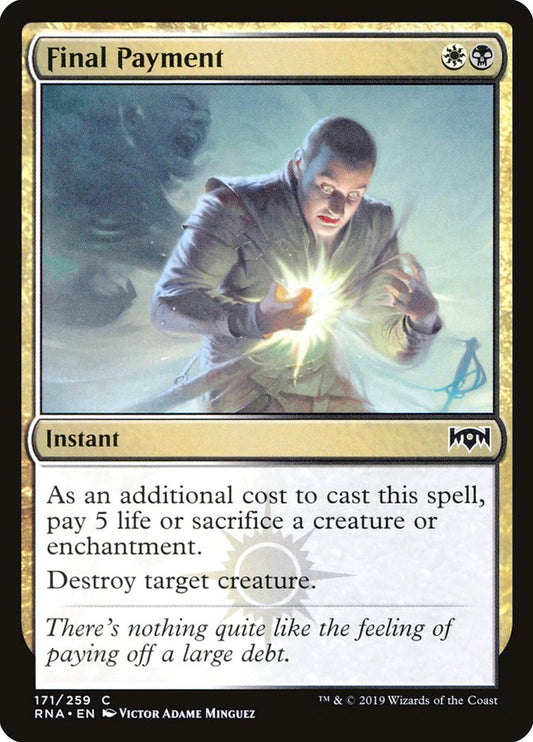 Final Payment [Ravnica Allegiance] [Foil]