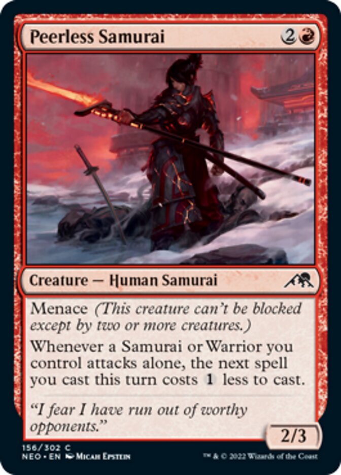 Peerless Samurai [Kamigawa: Neon Dynasty] [Foil]