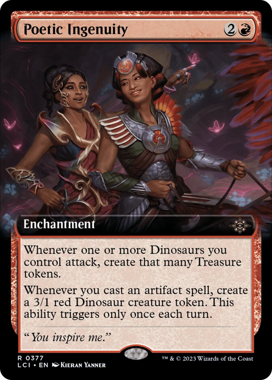 Poetic Ingenuity (Extended Art) [The Lost Caverns of Ixalan] [Foil]